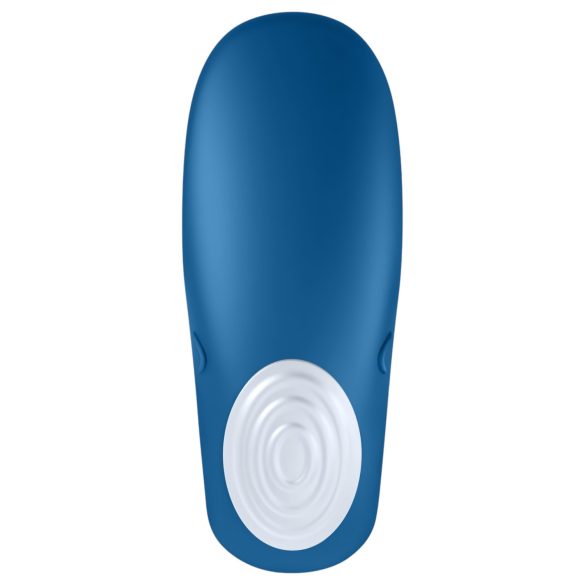 Satisfyer Double Whale - vibrador para parejas con 2 motores - silicona azul