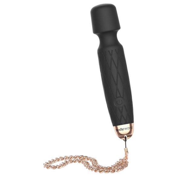 Bodywand Luxe - mini vibrador masajeador recargable (negro)