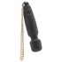 Bodywand Luxe - mini vibrador masajeador recargable (negro)