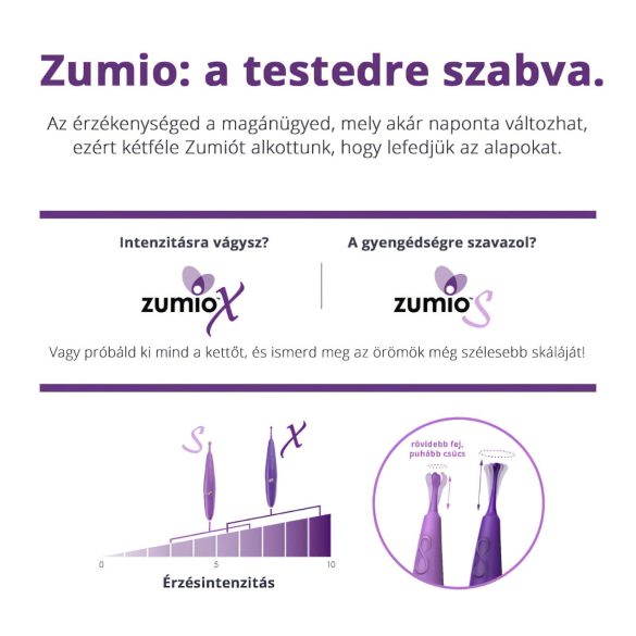Zumio Soft - vibrador recargable para clítoris - silicona - lila