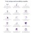 Zumio Soft - vibrador suave recargable (morado)