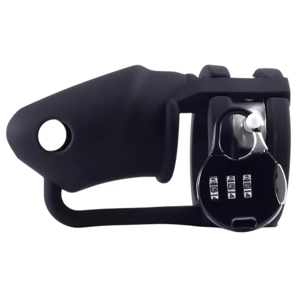 LOCK A WILLY - jaula para pene con candado - silicona negra