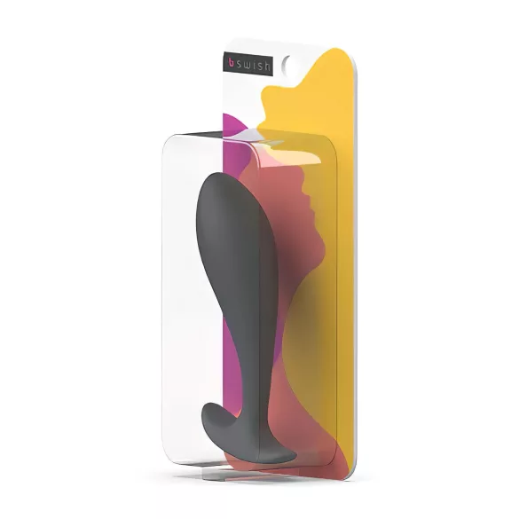 B SWISH Basic - plug anal para próstata - silicona negra