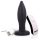 Plug Gritón - vibrador anal inalámbrico con batería recargable (negro)