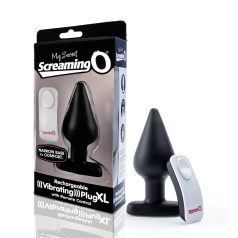 Plug XL Screaming - vibrador anal (negro)
