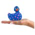 My Duckie Romance 2.0 - vibrador resistente al agua (azul-rosado)