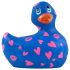 My Duckie Romance 2.0 - vibrador resistente al agua (azul-rosado)