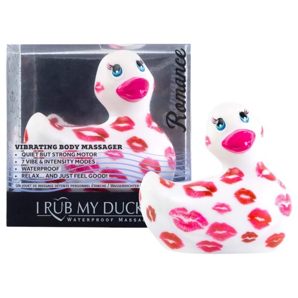 My Duckie Romance 2.0 - vibrador impermeable (blanco-rosado)
