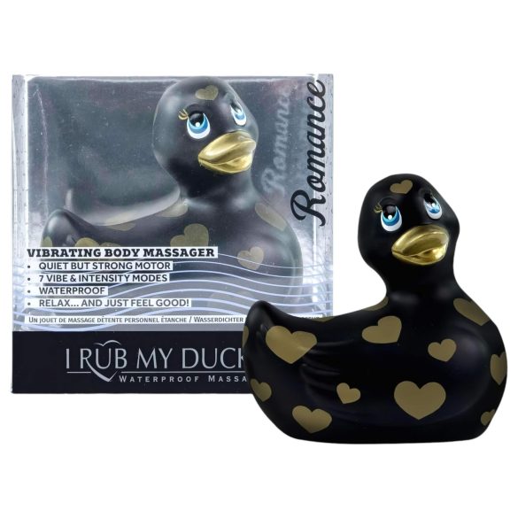 Mi Pato Romance 2.0 - vibrador negro-dorado