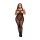Baci Plus Size - conjunto sexy con estampado de red - negro (XL-XXL)