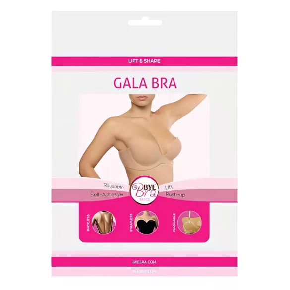 Bye Bra - sujetador push up invisible - nude - copa D