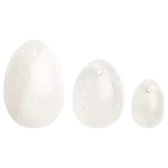 La Gemmes Yoni - set de bolas de geisha - cuarzo (3 piezas)