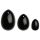 La Gemmes Yoni - Set de Bolas Ben Wa - Obsidiana Negra (3 piezas)