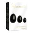 La Gemmes Yoni - Set de Bolas Ben Wa - Obsidiana Negra (3 piezas)