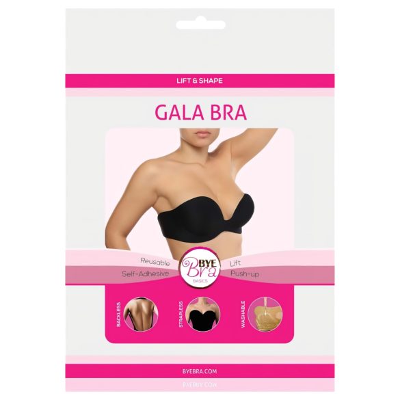 Bye Bra - sujetador push up invisible - copa B - negro