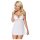 Obsessive 810-BAB-2 - Babydoll y tanga de encaje (blanco)