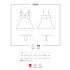 Obsessive 810-BAB-2 - Babydoll y tanga de encaje (blanco) - L/XL