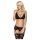 Conjunto de lencería de encaje Obsessive 810-SEG-1 (negro)