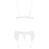 Obsessive - conjunto lencería encaje - blanco