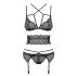 Conjunto de lencería Frivolla Obsessive - encaje picante (negro)