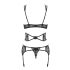 Conjunto de lencería Frivolla Obsessive - encaje picante (negro)