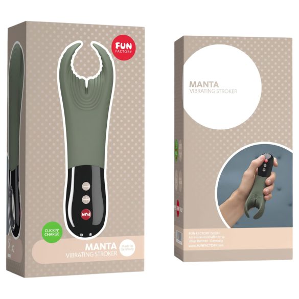 Fun Factory Manta - vibrador para el glande (verde y negro)