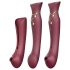 ZALO Reina - Vibrador rojo para punto G y clítoris con ondas de aire