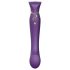 ZALO Queen - Vibrador de punto G y clítoris con ondas de aire (lila)