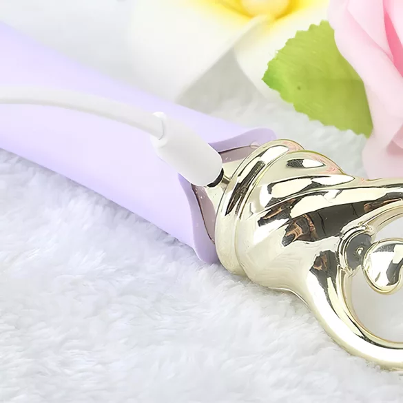 ZALO Confidence - vibrador masajeador recargable de lujo - silicona lila