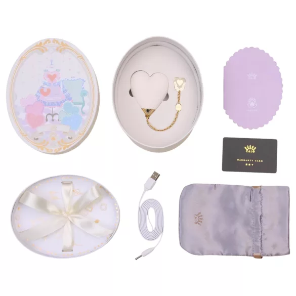 ZALO Baby Heart - vibrador inteligente resistente al agua (blanco)