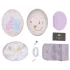 ZALO Baby Heart - vibrador inteligente resistente al agua (blanco)