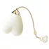 ZALO Baby Heart - vibrador inteligente resistente al agua (blanco)