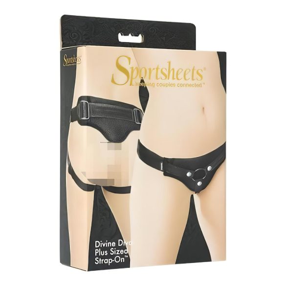 Sportsheets Plus Size - Ajuste Inferior para Arnés (negro)