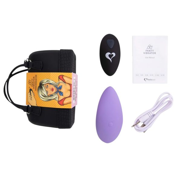 FEELZTOYS Panty - Vibrador de Clítoris Recargable con Control Remoto (lila)