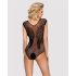 Obsessive B112 - body abierto negro con alas de ángel