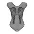 Obsessive B112 - body abierto negro con alas de ángel