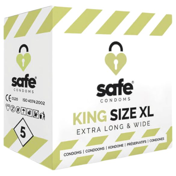 SAFE King Size XL - condones extra grandes (5 unidades)