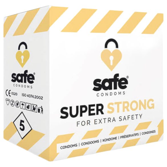SAFE Super Strong - preservativos extrafuertes (5 uds)