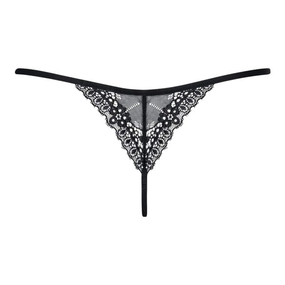 Obsessive Intensa - tanga con tiras - encaje - negro - L/XL