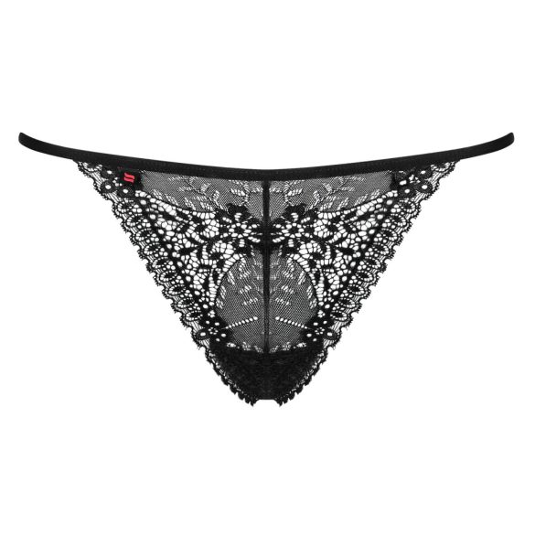 Obsessive Intensa - tanga con tiras - encaje - negro - L/XL