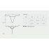 Obsessive Luiza - tanga tulipán blanco - L/XL