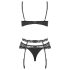 Conjunto de Lencería Obsessive Heartina (Negro)