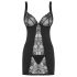 Obsessive Heartina - Camisón y Tanga (Negro)