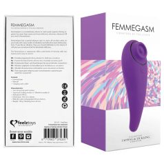   FEELZTOYS Femmegasm - Vibrador Recargable 2en1 para Clítoris (Morado)