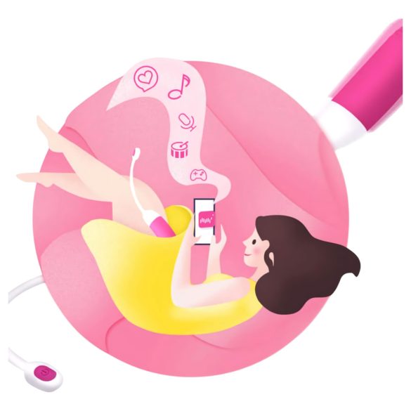 Magic Motion Vini - huevo vibrador inteligente recargable - silicona naranja