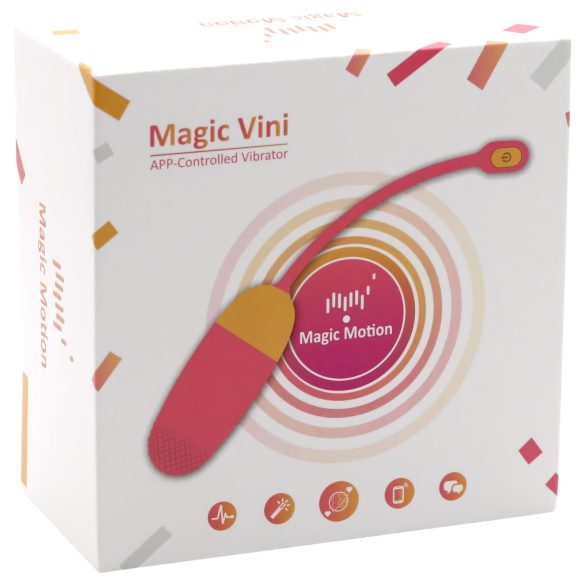 Magic Motion Vini - huevo vibrador inteligente recargable - silicona naranja