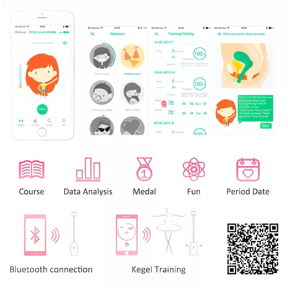 Magic Motion - Bolas Kegel vibradoras - silicona rosa