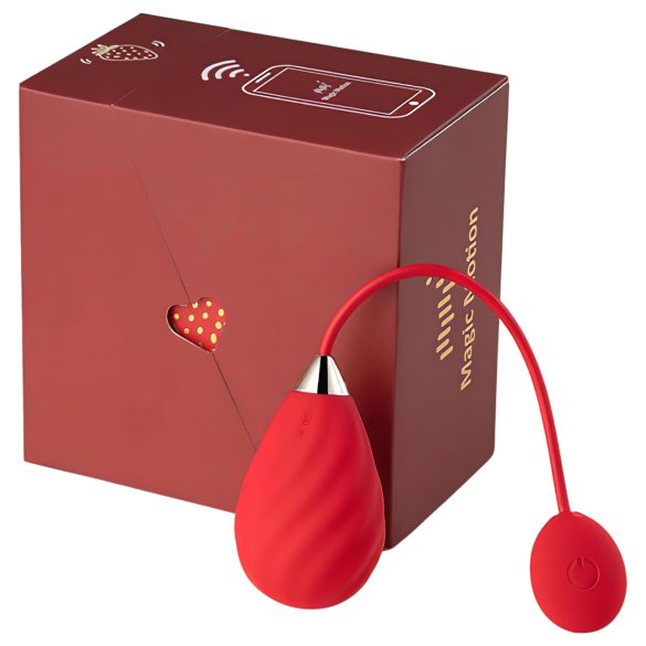 Magic Motion Sundae - huevo vibrador inteligente recargable rojo