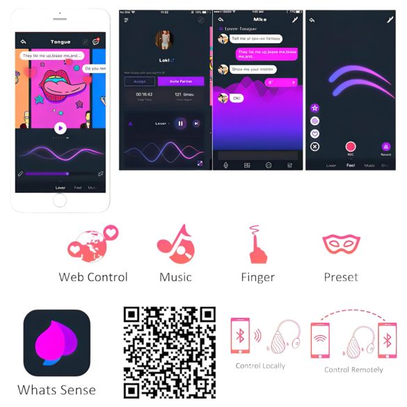 Magic Motion Sundae - huevo vibrador inteligente recargable rojo