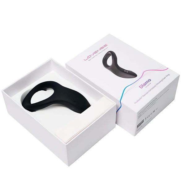 LOVENSE Diamo - anillo vibrador para pene - silicona negra